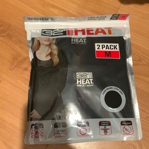 Womens 32 Degrees HEAT Scoop Neck long sleeve